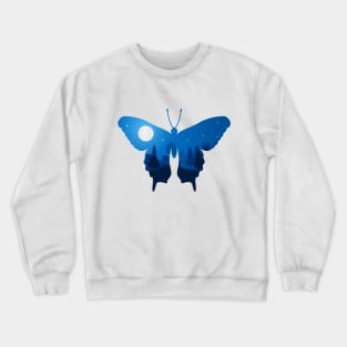 Full moon in butterfly Crewneck Sweatshirt